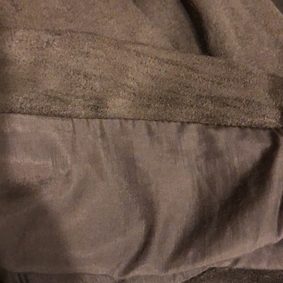 Design Lab Faux Suede in Cargo green lined slip dress Medium - Picture 5 of 5